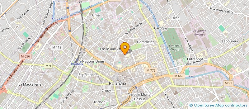 localisation de l'entreprise STAELENS  ROUBAIX