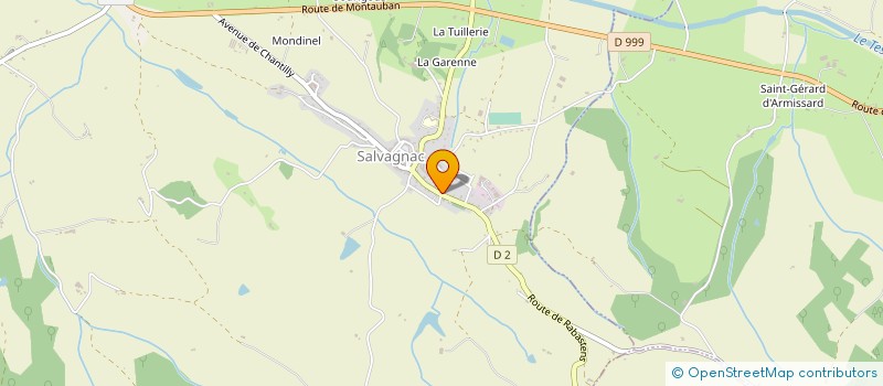 localisation de l'entreprise STAF à SALVAGNAC