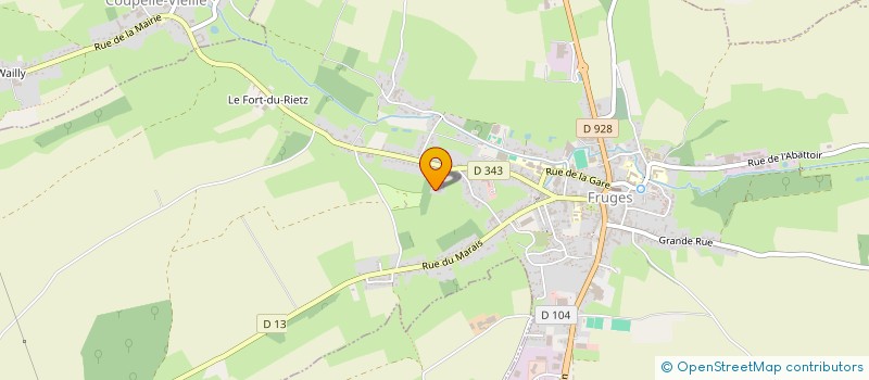 localisation de l'entreprise STAF 59-62 SECTION TACTIQUE AIRSOFT FURTIF 59-62  FRUGES