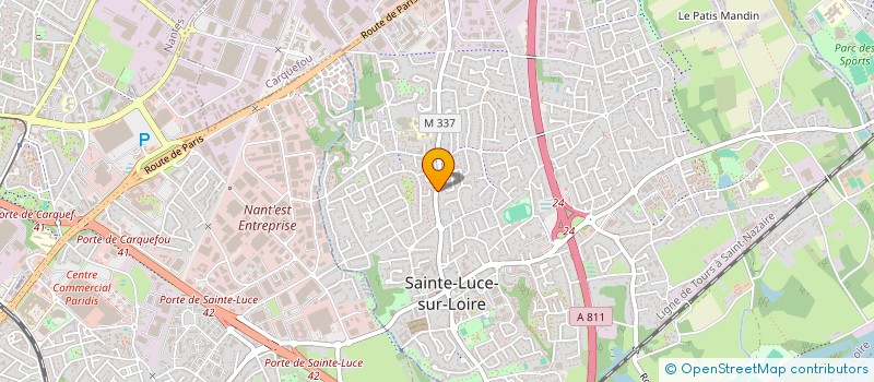 localisation de l'entreprise STAF  SAINTE-LUCE-SUR-LOIRE