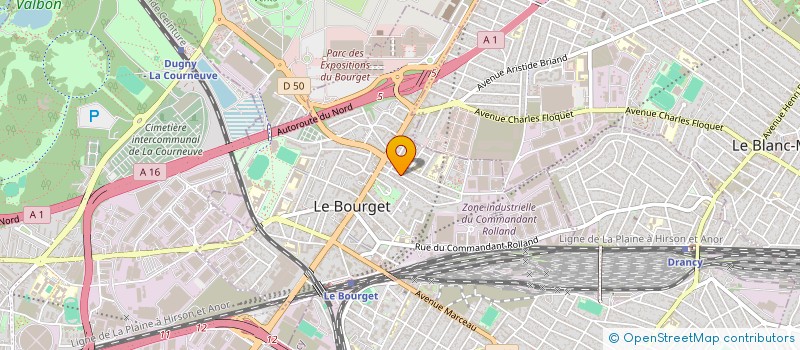 localisation de l'entreprise STAF ACADEMY à LE BOURGET