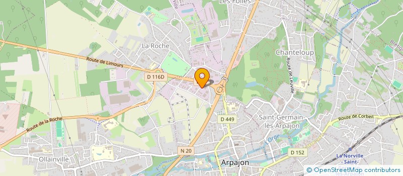 localisation de l'entreprise STAF AUTO à ARPAJON