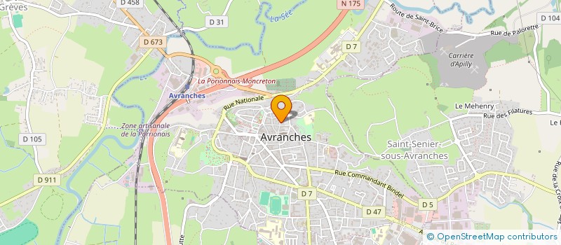 localisation de l'entreprise STAF'HOLDING  AVRANCHES