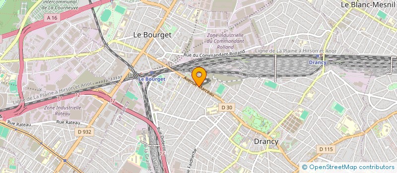 localisation de l'entreprise STAF REGIE à DRANCY