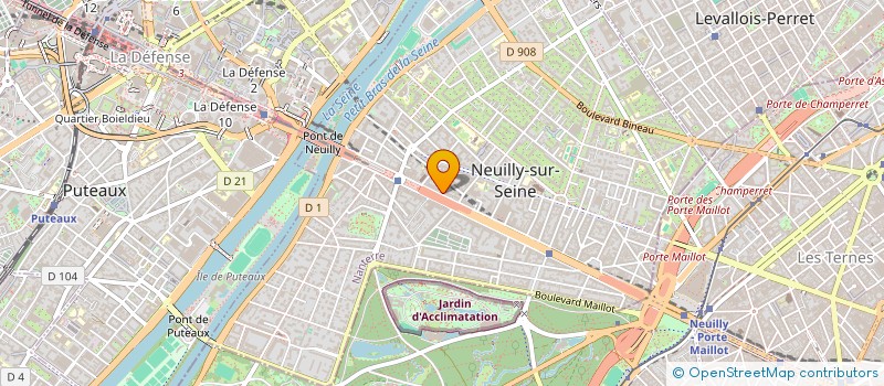 localisation de l'entreprise STAFCLIN à NEUILLY-SUR-SEINE