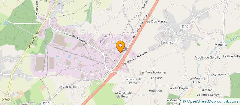 localisation de l'entreprise STAFF ABC  TREGUEUX