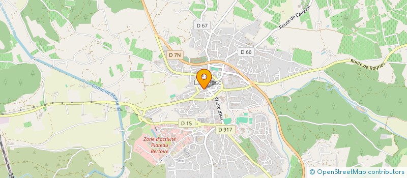 localisation de l'entreprise STAFF-ADVISOR  LAMBESC