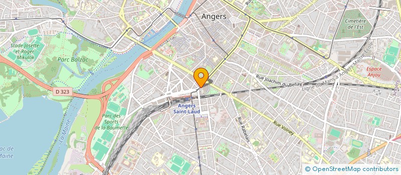 localisation de l'entreprise STAFF ANGERS à ANGERS