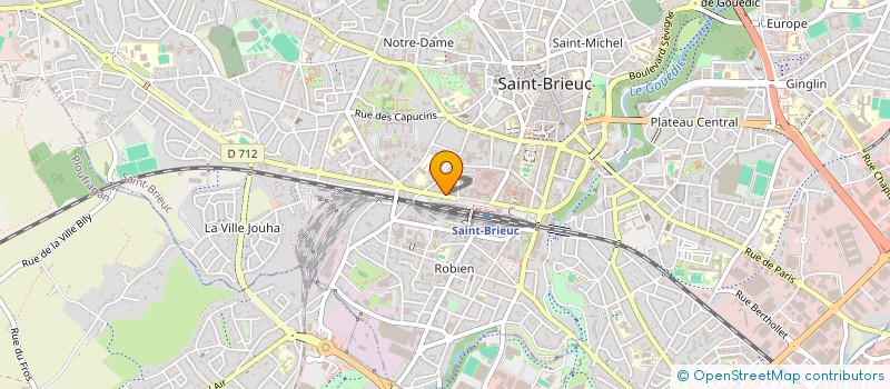 localisation de l'entreprise STAFF BTP à SAINT-BRIEUC