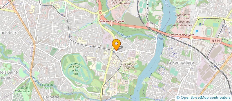 localisation de l'entreprise STAFF COURTAGE à ORVAULT