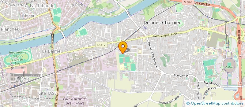 localisation de l'entreprise STAFF EQUIPEMENTS à DECINES-CHARPIEU