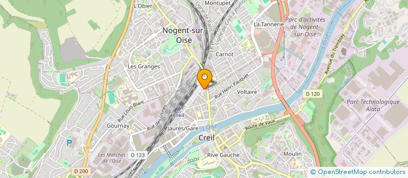 localisation de l'entreprise STAFF EVOLUTION  CREIL