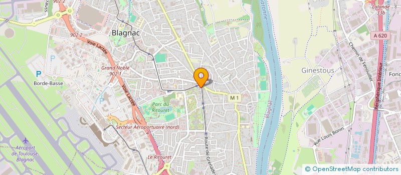 localisation de l'entreprise STAFF GARONNAIS  BLAGNAC