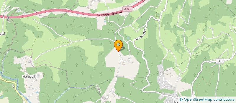 localisation de l'entreprise STAFF LIMOUSIN à MANSAC