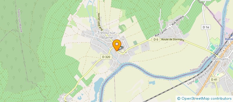 localisation de l'entreprise STAFF-MOULAGE GADENNE à TRELOU-SUR-MARNE