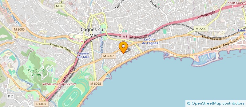 localisation de l'entreprise STAFF'PASSION à CAGNES-SUR-MER