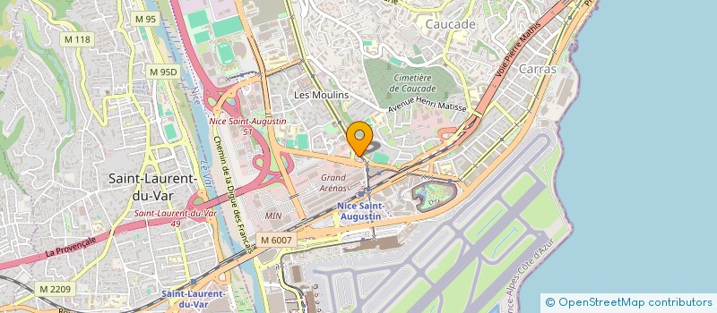 localisation de l'entreprise STAFF SECURITE PRIVE 06 à NICE
