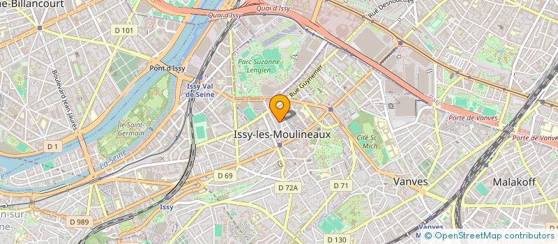 localisation de l'entreprise STAFF SERVICES à ISSY-LES-MOULINEAUX