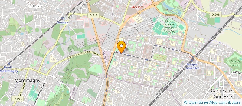 localisation de l'entreprise STAFFCO  SARCELLES