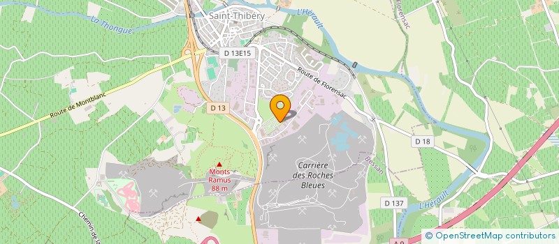 localisation de l'entreprise STAFFOLDING à SAINT-THIBERY