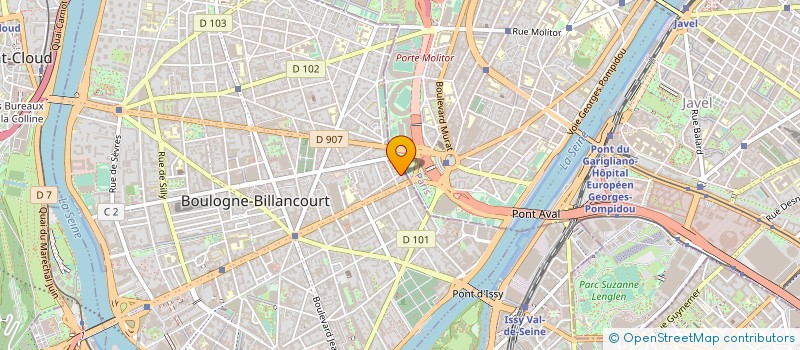 localisation de l'entreprise STAFIM à BOULOGNE-BILLANCOURT