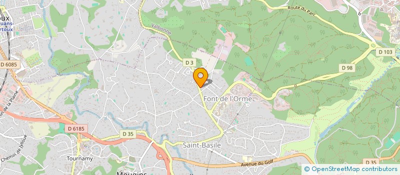 localisation de l'entreprise STAFRA à MOUGINS
