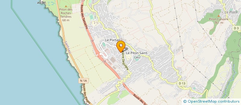 localisation de l'entreprise STAFS à SAINT-LEU