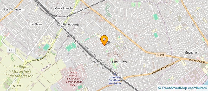 localisation de l'entreprise STAG  HOUILLES