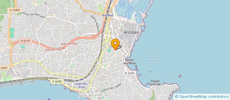 localisation de l'entreprise STAG à ANTIBES