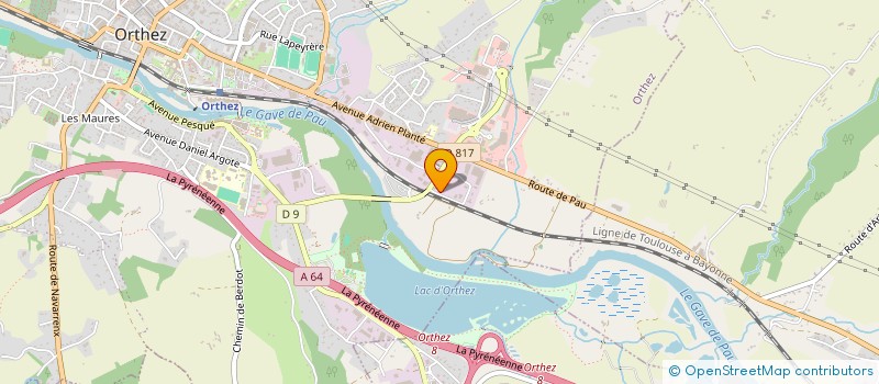 localisation de l'entreprise STAG  ORTHEZ