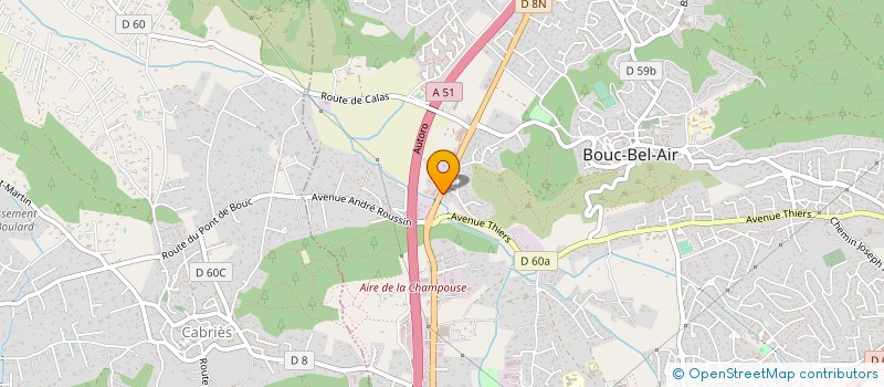 localisation de l'entreprise STAGE ANAGRAMME  BOUC-BEL-AIR