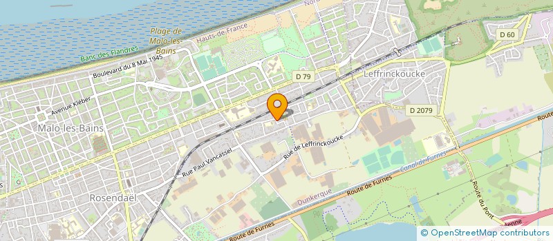 localisation de l'entreprise STAGE HOCKEY MER à DUNKERQUE