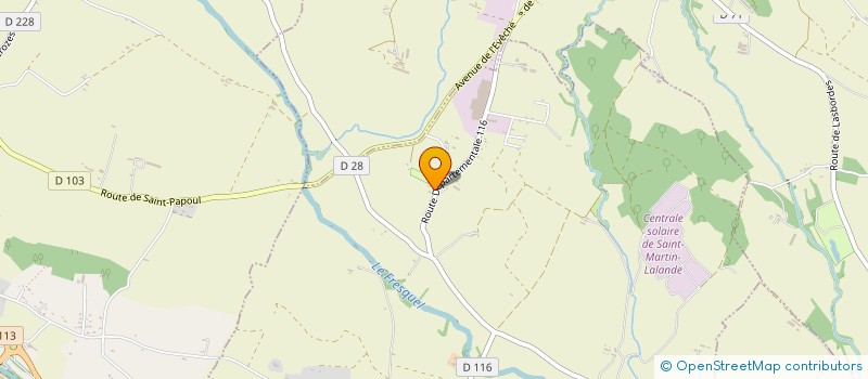 localisation de l'entreprise STAGEPRO SON&LUMIERES  SAINT-MARTIN-LALANDE