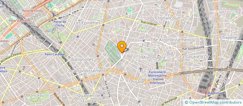 localisation de l'entreprise STAGES SPORT CULTURE à PARIS