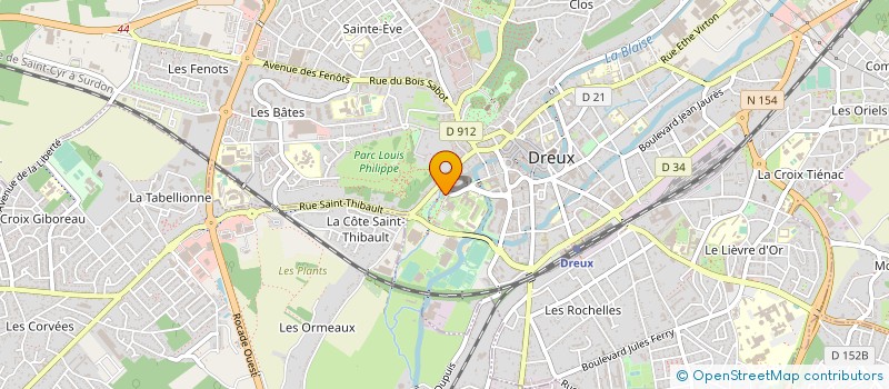 localisation de l'entreprise STAGES SPORTIFS à DREUX
