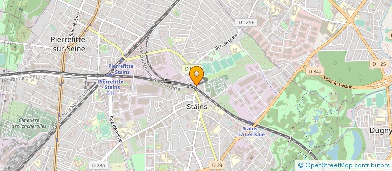 localisation de l'entreprise STAINS CARNOT METAUX à STAINS