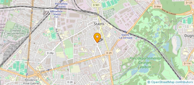 localisation de l'entreprise STAINS DISTRIBUTION  STAINS