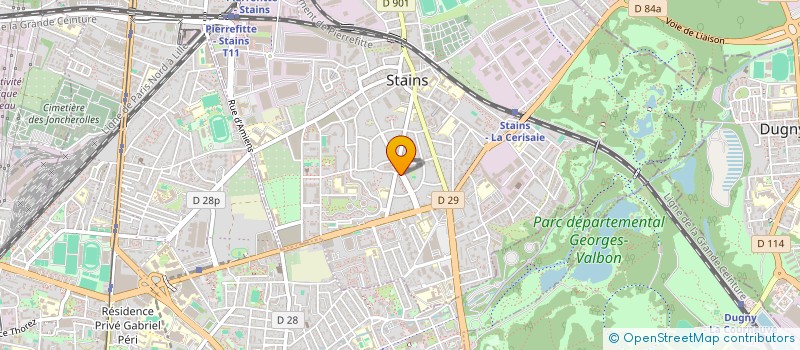 localisation de l'entreprise STAINS SERVICES à STAINS
