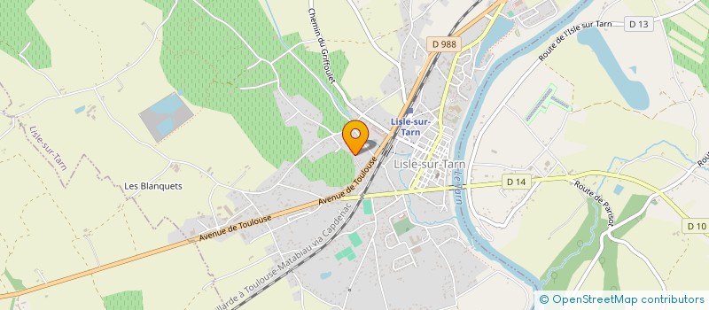localisation de l'entreprise STAJ à LISLE-SUR-TARN
