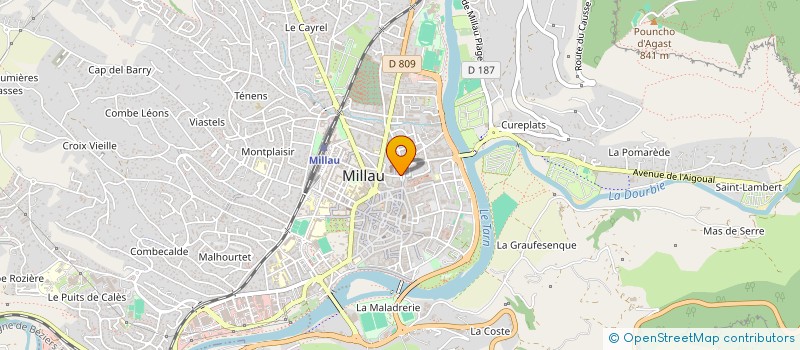 localisation de l'entreprise STAJUDO  MILLAU