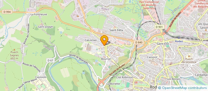 localisation de l'entreprise STAL  RODEZ