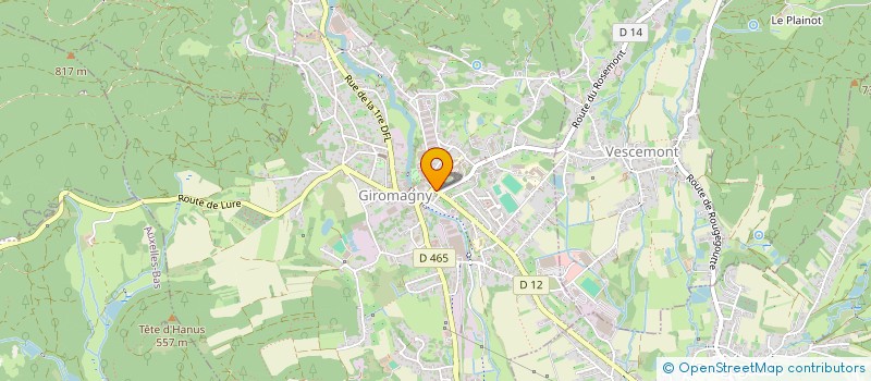 localisation de l'entreprise STALDER IMMOBILIER  GIROMAGNY