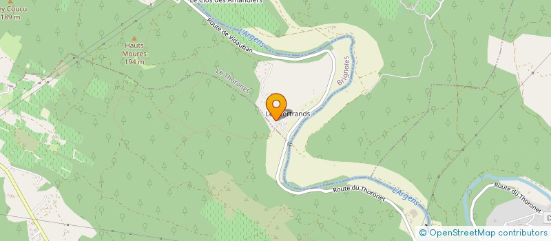 localisation de l'entreprise STALT  LE THORONET