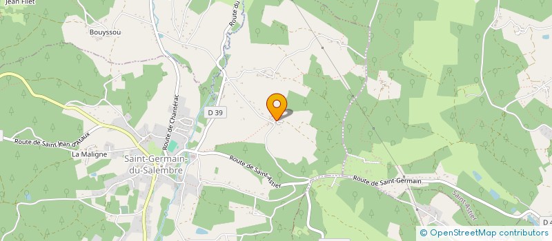 localisation de l'entreprise STAM  SAINT-GERMAIN-DU-SALEMBRE