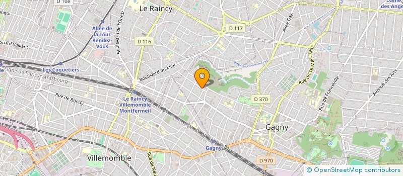 localisation de l'entreprise STAM CONNECT à GAGNY