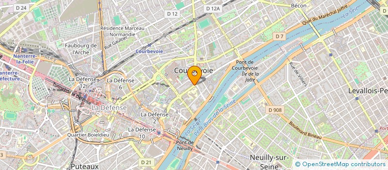 localisation de l'entreprise STAM CORPORATION à COURBEVOIE