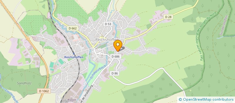 localisation de l'entreprise STAMECA à REICHSHOFFEN