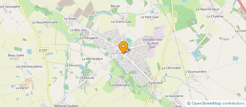 localisation de l'entreprise STAMINY à LA PLANCHE