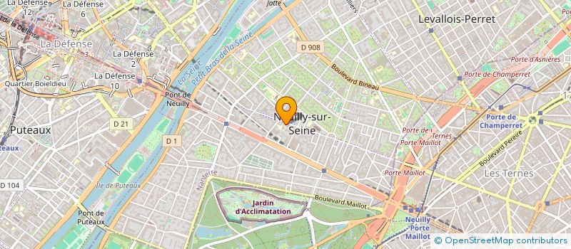 localisation de l'entreprise STAMP EDUCATION à NEUILLY-SUR-SEINE