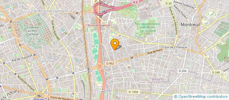 localisation de l'entreprise STAMPEDO à BAGNOLET